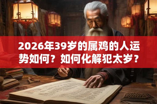 2026年39岁的属鸡的人运势如何？如何化解犯太岁？