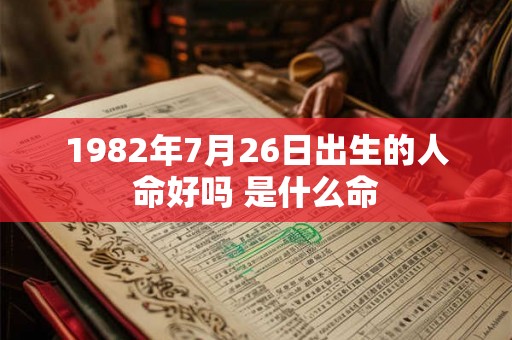1982年7月26日出生的人命好吗 是什么命 1982年7月26日出生的人命好吗 是什么命