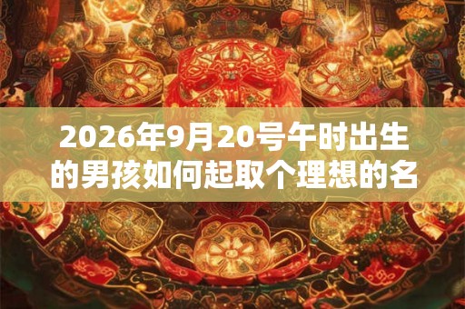 2026年9月20号午时出生的男孩如何起取个理想的名字和五行属性