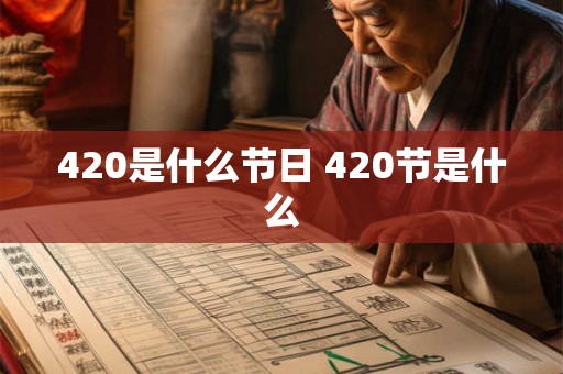 420是什么节日 420节是什么