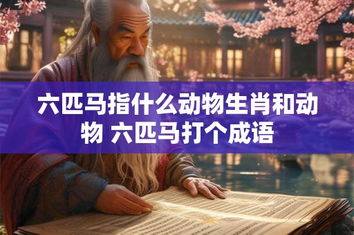 六匹马指什么动物生肖和动物 六匹马打个成语