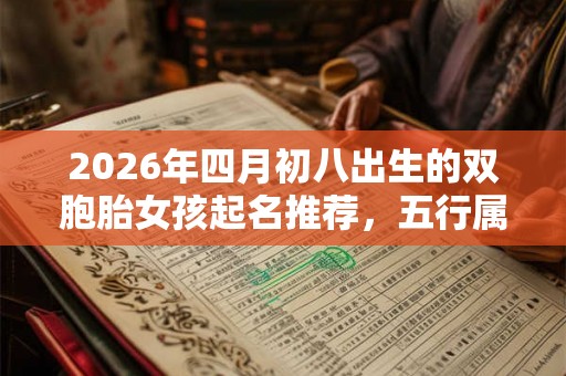 2026年四月初八出生的双胞胎女孩起名推荐，五行属什么