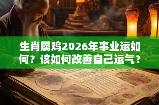 生肖属鸡2026年事业运如何？该如何改善自己运气？