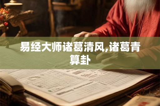 易经大师诸葛清风,诸葛青算卦