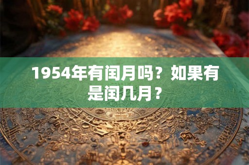 1954年有闰月吗？如果有是闰几月？