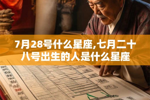 7月28号什么星座,七月二十八号出生的人是什么星座
