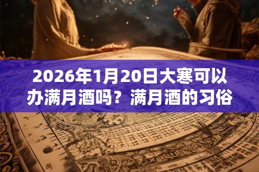 2026年1月20日大寒可以办满月酒吗?满月酒的习俗? 2026年1月20日大寒可以办满月酒吗?满月酒的习俗?