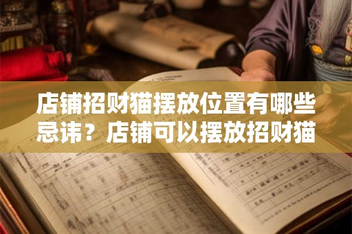 店铺招财猫摆放位置有哪些忌讳？店铺可以摆放招财猫吗？