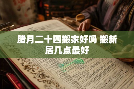 腊月二十四搬家好吗 搬新居几点最好 腊月二十四搬家好吗 搬新居几点最好