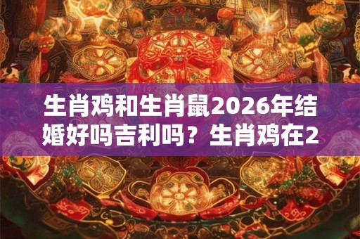生肖鸡和生肖鼠2026年结婚好吗吉利吗？生肖鸡在2026年破太岁吗？