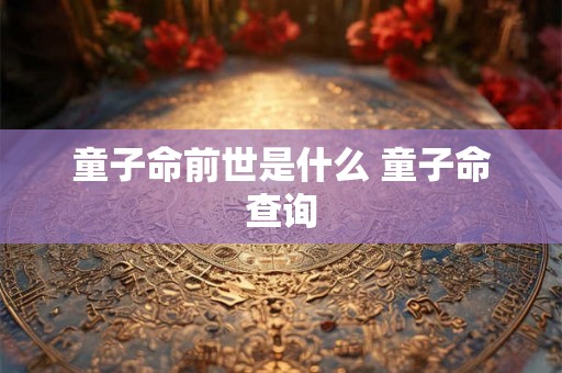 童子命前世是什么 童子命查询
