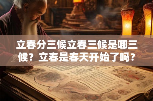 立春分三候立春三候是哪三候？立春是春天开始了吗？