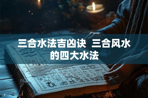 三合水法吉凶诀  三合风水的四大水法