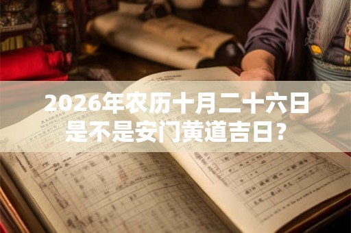 2026年农历十月二十六日是不是安门黄道吉日? 2026年农历十月二十六日是不是安门黄道吉日?