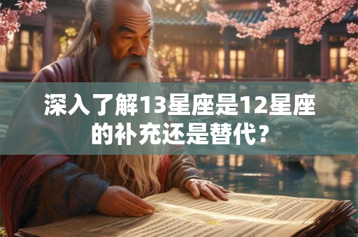 深入了解13星座是12星座的补充还是替代？
