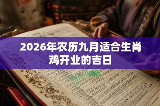 2026年农历九月适合生肖鸡开业的吉日