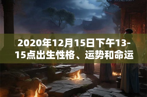 2020年12月15日下午13-15点出生性格、运势和命运