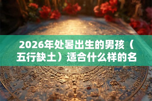 2026年处暑出生的男孩（五行缺土）适合什么样的名字