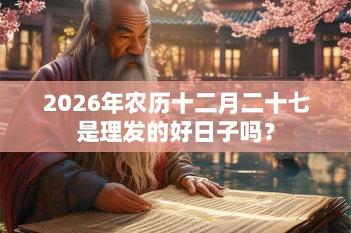 2026年农历十二月二十七是理发的好日子吗? 2026年农历十二月二十七是理发的好日子吗?