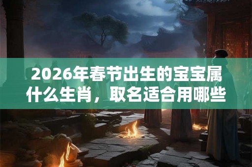 2026年春节出生的宝宝属什么生肖，取名适合用哪些字？