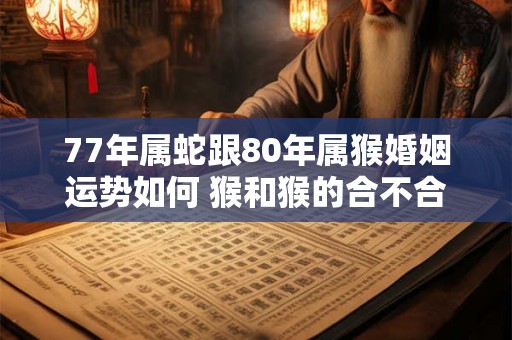 77年属蛇跟80年属猴婚姻运势如何 猴和猴的合不合 77年属蛇跟80年属猴婚姻运势如何 猴和猴的合不合