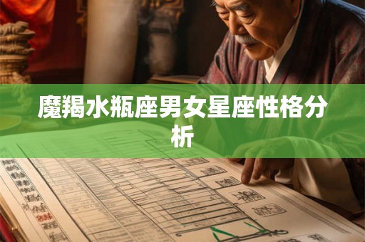 魔羯水瓶座男女星座性格分析 魔羯水瓶座男女星座性格分析