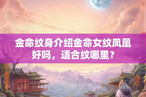 金命纹身介绍金命女纹凤凰好吗，适合纹哪里？