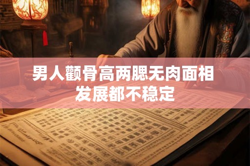 男人颧骨高两腮无肉面相 发展都不稳定