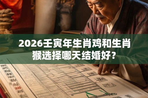 2026壬寅年生肖鸡和生肖猴选择哪天结婚好? 2026壬寅年生肖鸡和生肖猴选择哪天结婚好?