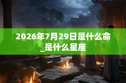2026年7月29日是什么命_是什么星座 2026年7月29日是什么命_是什么星座