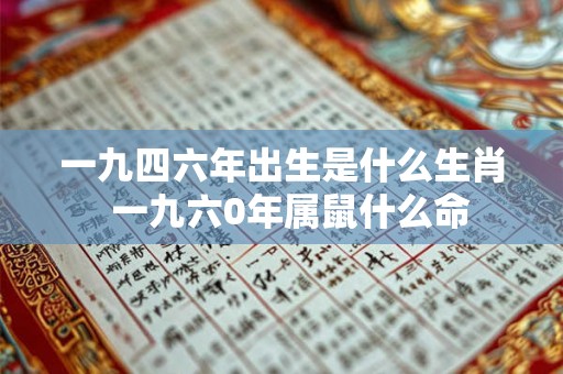 一九四六年出生是什么生肖 一九六0年属鼠什么命 一九四六年出生是什么生肖 一九六0年属鼠什么命