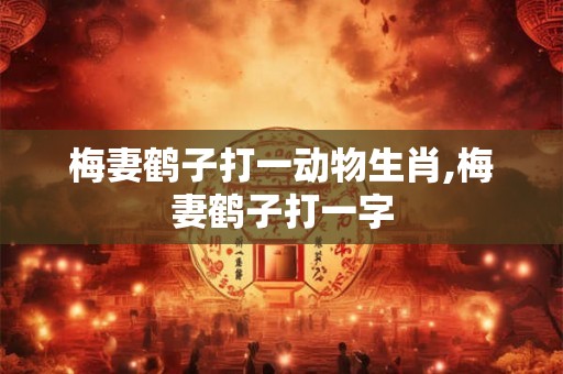 梅妻鹤子打一动物生肖,梅妻鹤子打一字