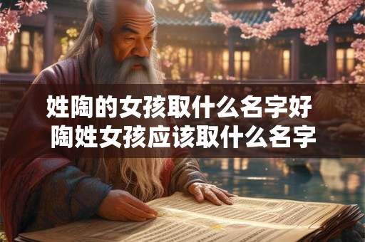 姓陶的女孩取什么名字好 陶姓女孩应该取什么名字