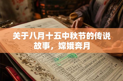 关于八月十五中秋节的传说故事,嫦娥奔月 关于八月十五中秋节的传说故事,嫦娥奔月