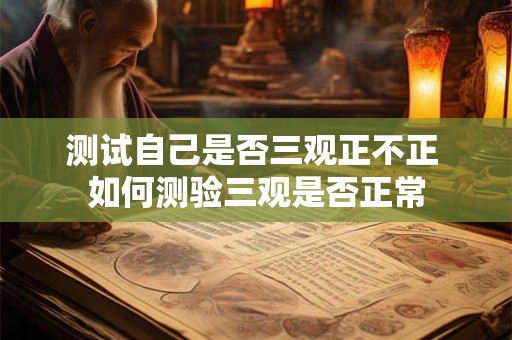 测试自己是否三观正不正 如何测验三观是否正常 测试自己是否三观正不正 如何测验三观是否正常