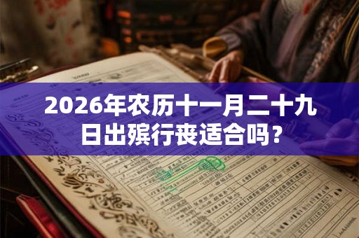 2026年农历十一月二十九日出殡行丧适合吗？