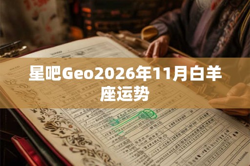 星吧Geo2026年11月白羊座运势 星吧Geo2026年11月白羊座运势