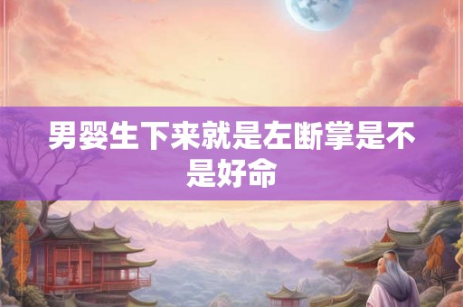 男婴生下来就是左断掌是不是好命