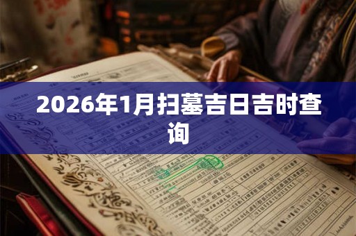 2026年1月扫墓吉日吉时查询