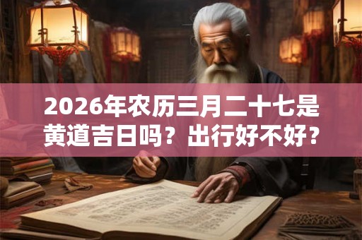 2026年农历三月二十七是黄道吉日吗？出行好不好？