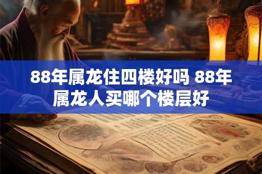 88年属龙住四楼好吗 88年属龙人买哪个楼层好