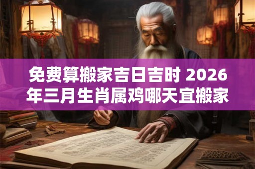 免费算搬家吉日吉时 2026年三月生肖属鸡哪天宜搬家