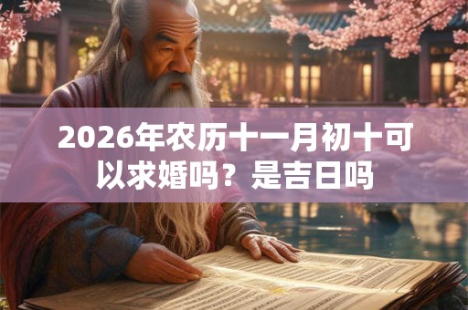 2026年农历十一月初十可以求婚吗？是吉日吗