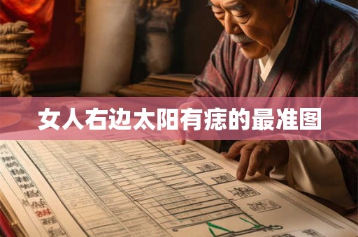 女人右边太阳有痣的最准图
