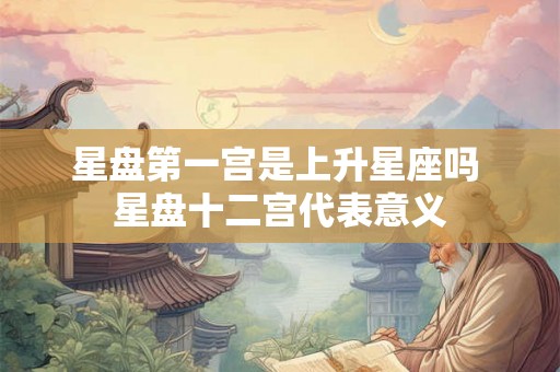 星盘第一宫是上升星座吗 星盘十二宫代表意义