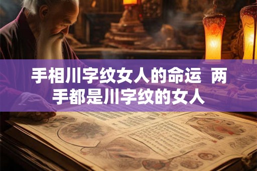 手相川字纹女人的命运  两手都是川字纹的女人