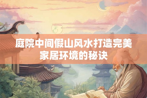 庭院中间假山风水打造完美家居环境的秘诀 庭院中间假山风水打造完美家居环境的秘诀