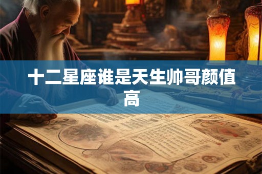 十二星座谁是天生帅哥颜值高