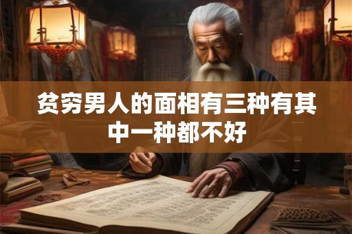 贫穷男人的面相有三种有其中一种都不好