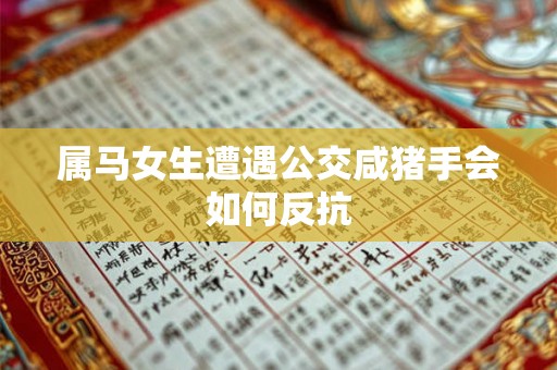 属马女生遭遇公交咸猪手会如何反抗